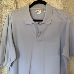 𝅺izod Polo Shirt Short Sleeve LT. Blue - Men’s L